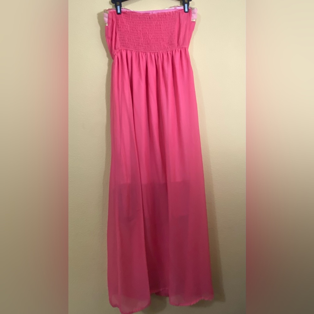 Elegant Pink Maxi Dress - Picture 8 of 10